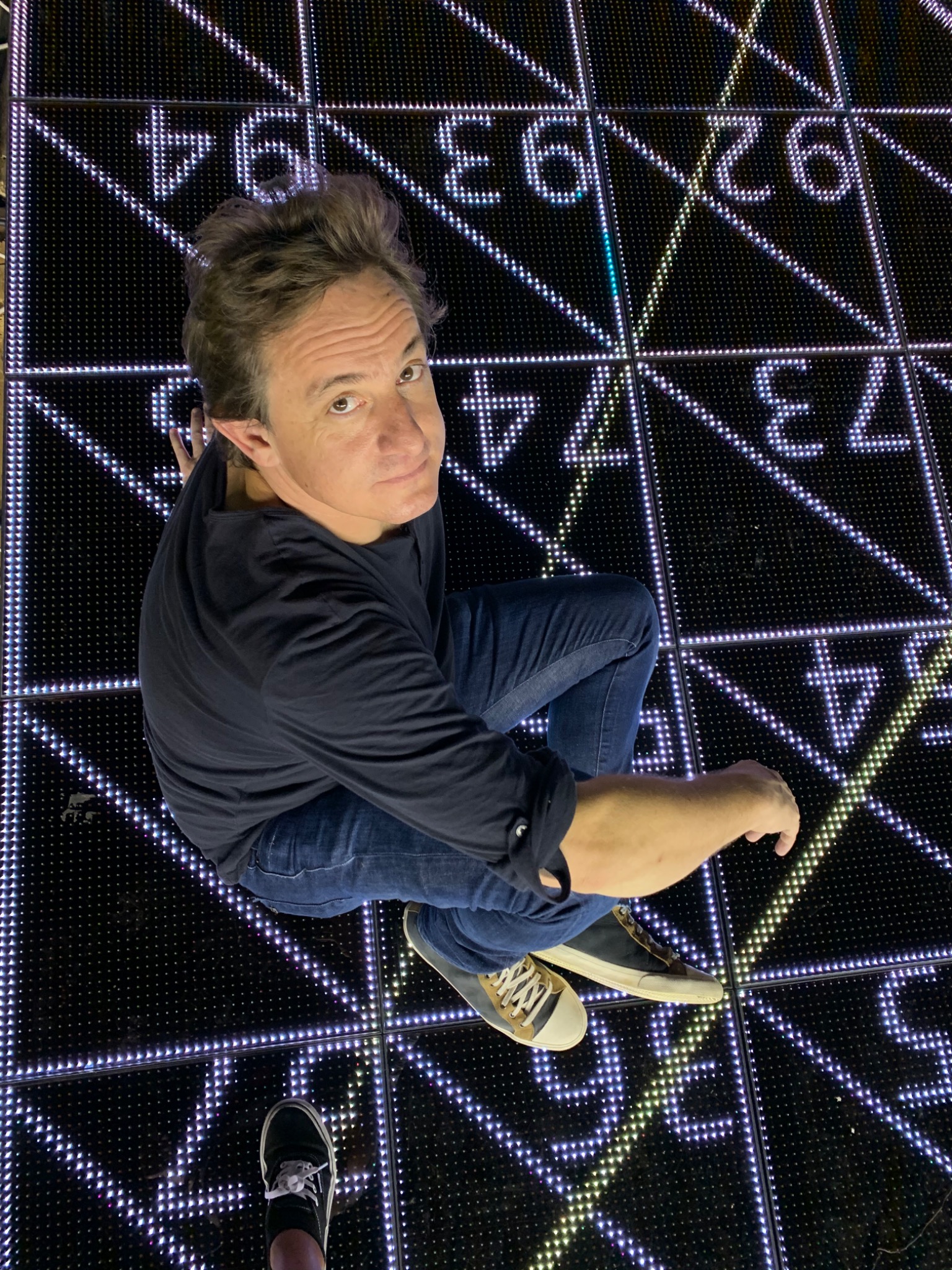 Nicolas Ferrero on LED Floor