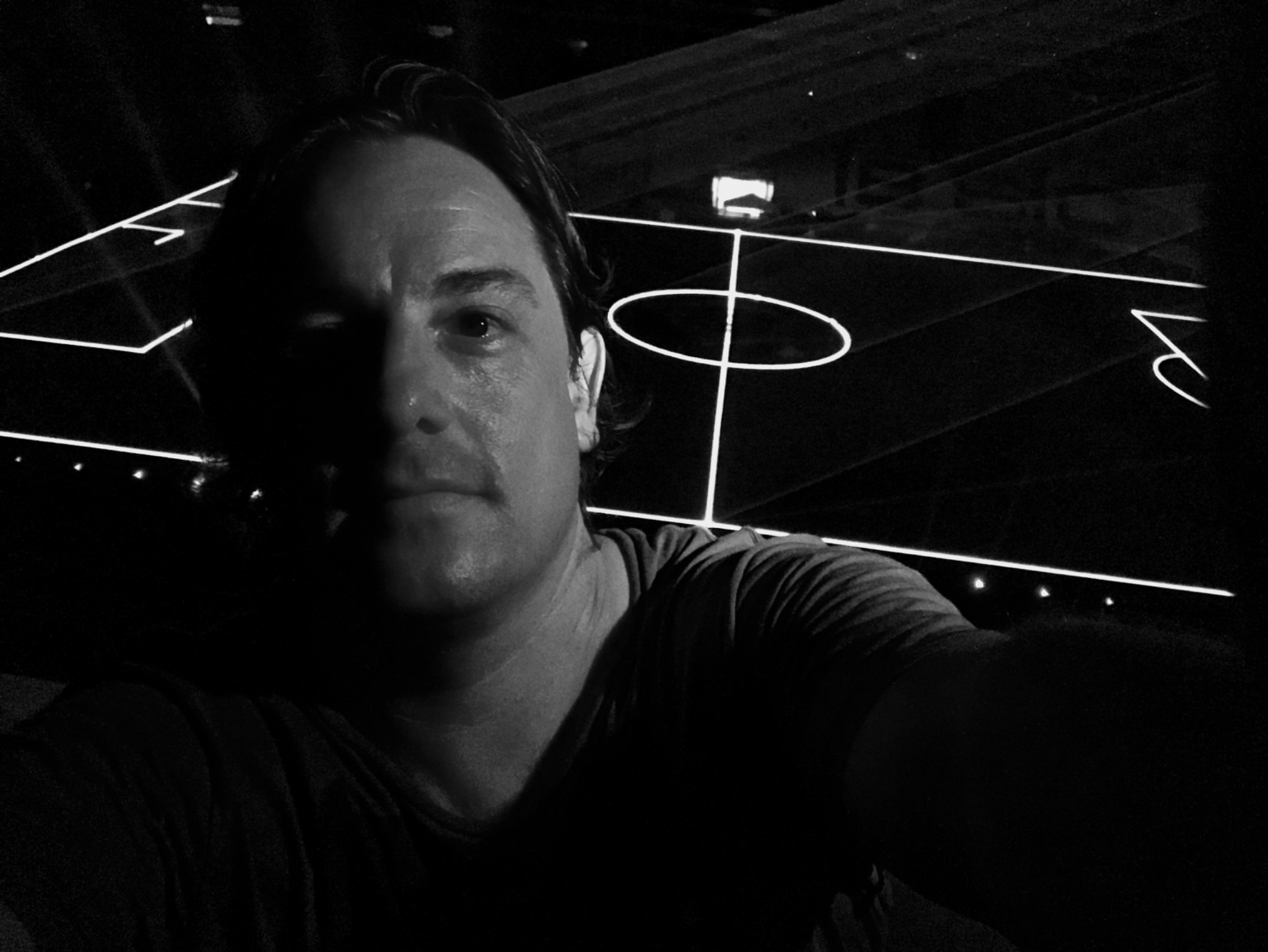 Black and white portrait of Nicolas Ferrero, Creative Technologist